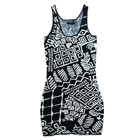 Torn by Ronny Kobo Tribal Knit Mini Dress Size Small - Picture 3 of 9